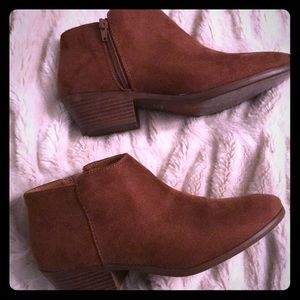 Tan ankle boots